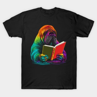 Walrus Reads Book T-Shirt